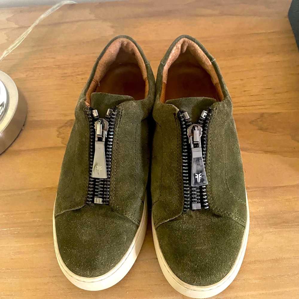 EUC Frye Lena Suede Sneakers
